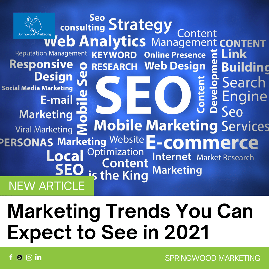 Marketing Trends You Can Expect to See in 2021 - Springwood Marketing