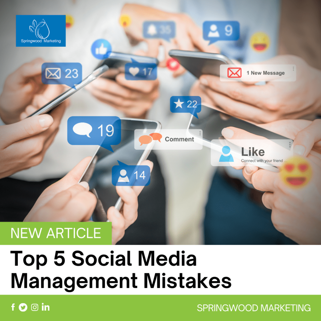 Top 5 Social Media Management Mistakes